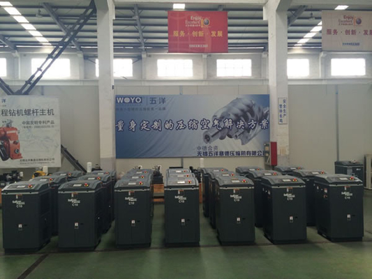 7.5HP-10hp বেল্ট ড্রাইভ স্ক্রু এয়ার কম্প্রেসার 60HZ রক্ষণাবেক্ষণের জন্য সহজ