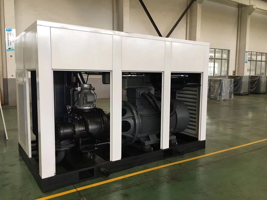 ফার্মাসিউটিক্যাল টেক্সটাইল যন্ত্রের জন্য 220HP দুই পর্যায় স্থায়ী চুম্বক এয়ার কম্প্রেসার
